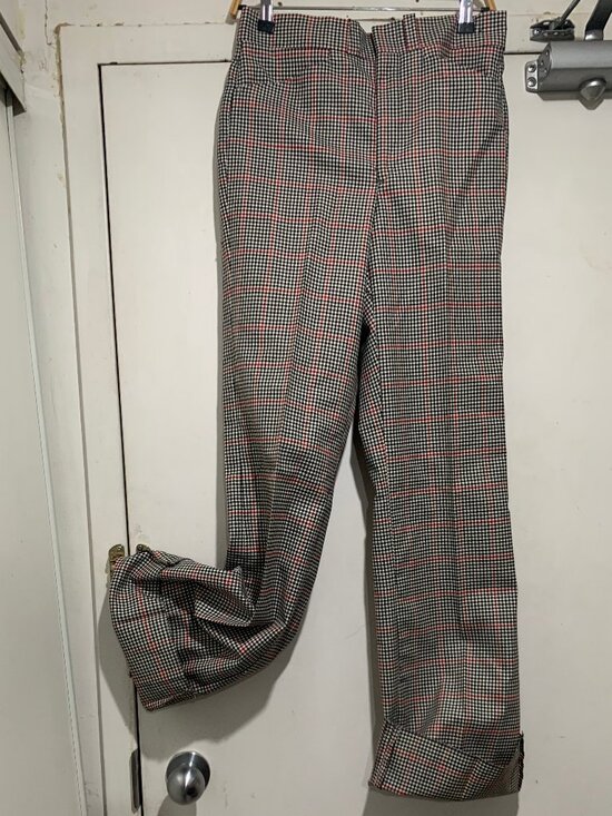 NEW VINTAGE WOOL PLAID PANTS SIZE 30 - Picture 1 of 8